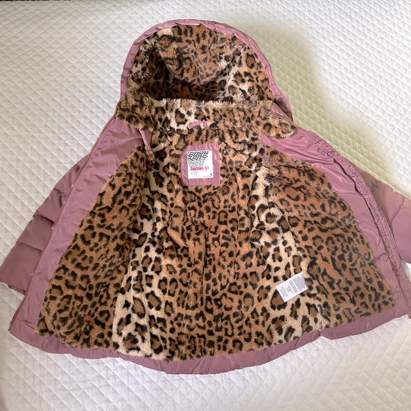 New Kensie Girl Toddler Girls Mauve jacket Coat Puffer Rose Gold Hardware Size 4 - Picture 7 of 11